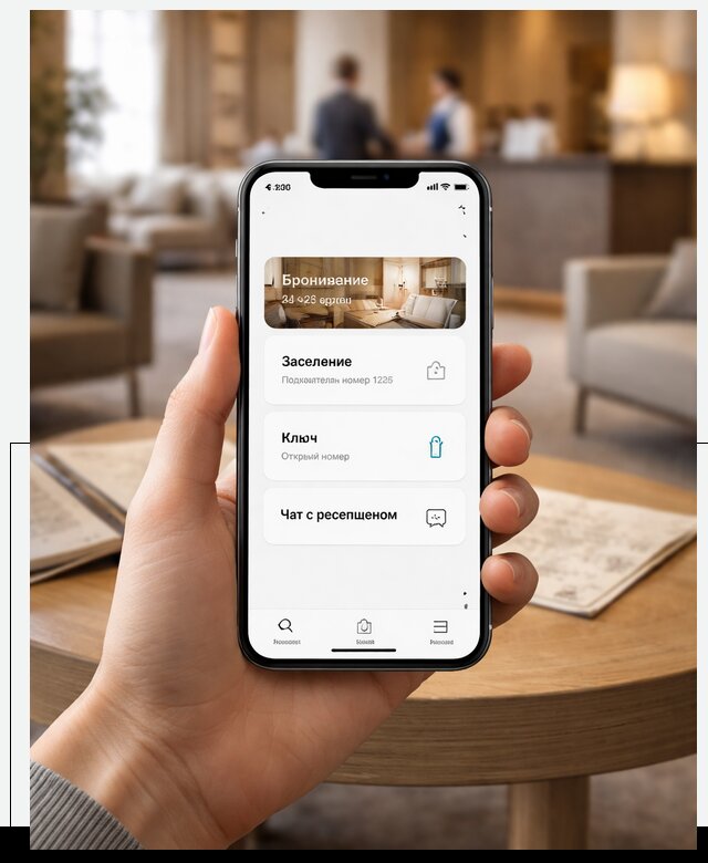 Мобильное приложение для гостей отеля в Артёме, управление сервисом